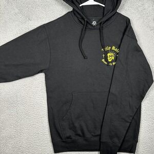 Jelly Roll Men Medium Sweatshirt Hoodie Black Skull Crown Beautifully Broken EUC